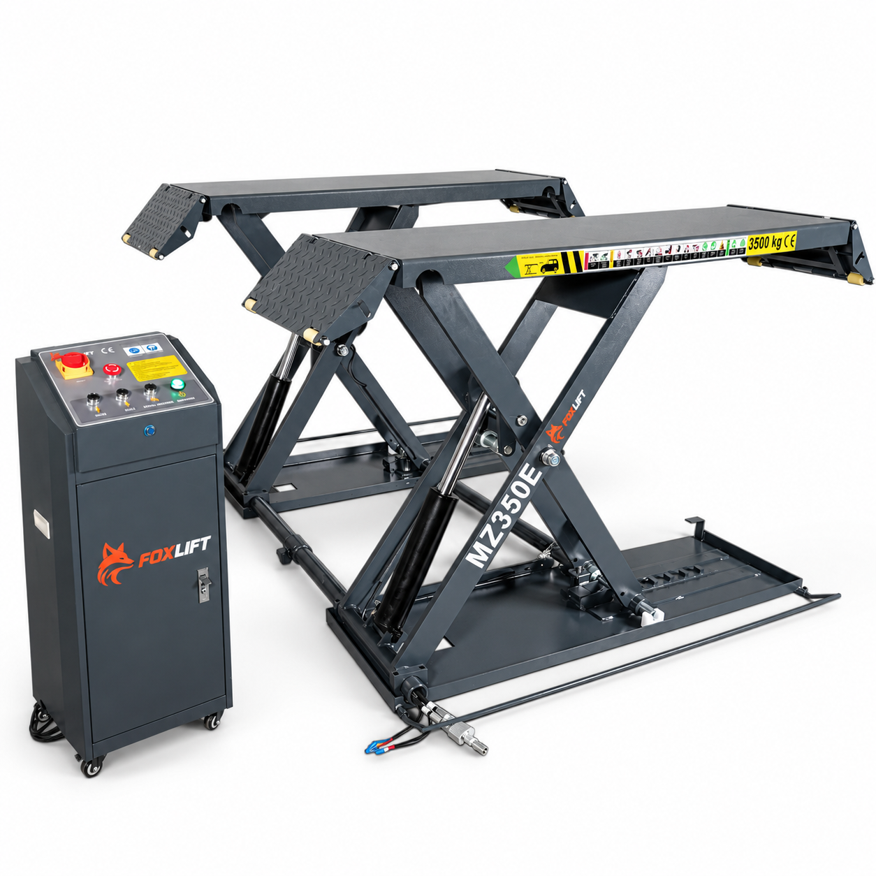 Mobilní nůžkový zvedák FoxLift MZ350E 3,5 t s ovládací jednotkou